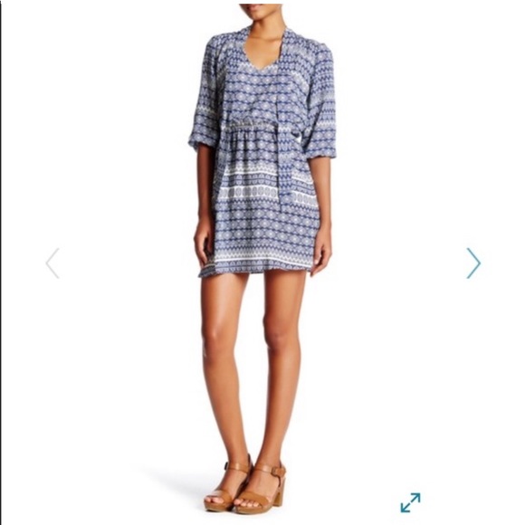 Want & Need- Woman’s Printed 3/4 Sleeve Dress - Picture 2 of 4